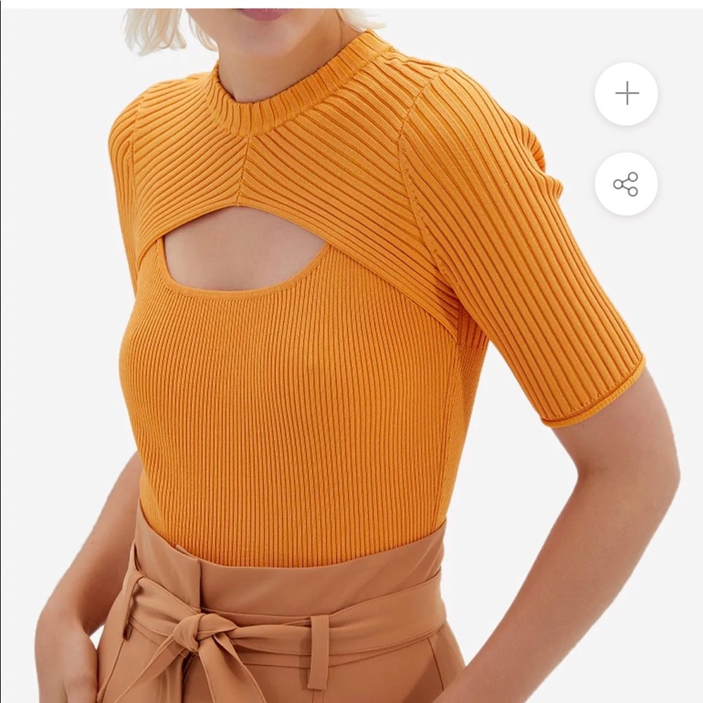KEIRA CUT-OUT COMPACT RIB TOP